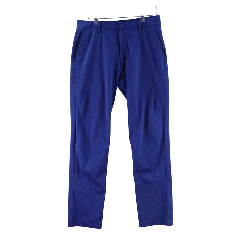Rhone Mens 33x32 Commuter Pants Blue Performance Tech Straight Leg Trousers
